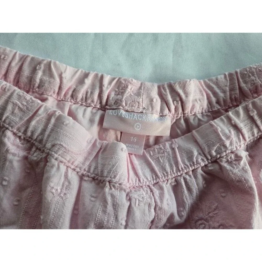 LoveShackFancy x Target Willa Alouette Rose Embroidery Shorts - Girls size 16